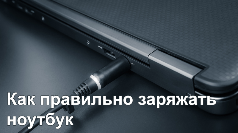 Как правильно заряжать ноутбук для максимальной производительности